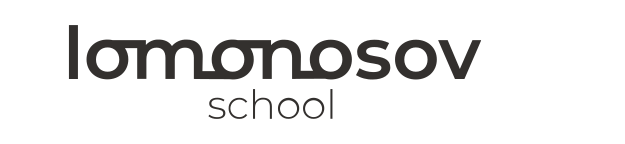 Логотип школы Lomonosov school